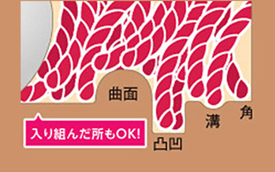 入り組んだ所もOK!